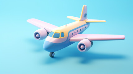 Tiny Cute 3D Plane: A Delightful Miniature Aviation Marvel
