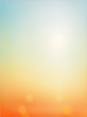 Abstract blurred sunlight beach colorful blurred bokeh background with retro effect by ai generated 