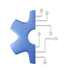Data setting Technology 3d icon set