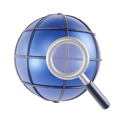 Search Technology 3d icon set