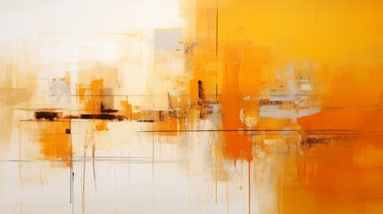 abstract art in orange colours