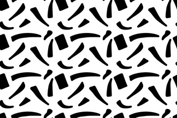 handdrawn doodle abstract seamless pattern background