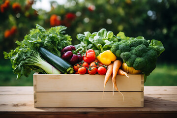 Healthy Fresh Vegetables on table. Product.