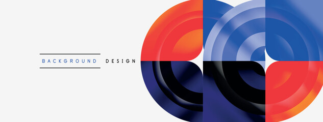 Circle abstract background. Wallpaper, banner, background, landing page, wall art, invitation, print, poster