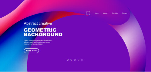 Liquid colors with flowing round shapes abstract background. Vector illustration for wallpaper, banner, background, leaflet, catalog, cover, flyer