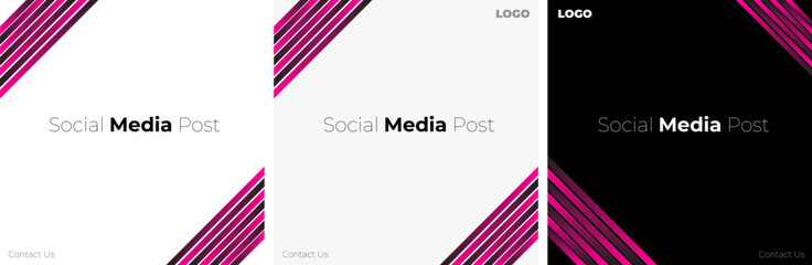 Social media post with abstract background
