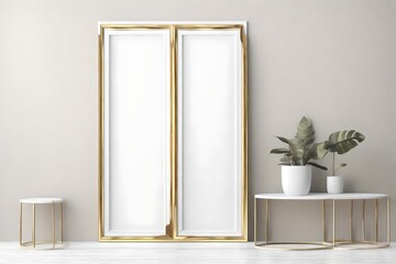 frame on the wall with mirror