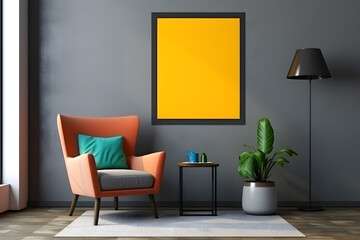 Frame Mockup - Soft Hues, generative ai