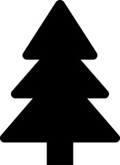 Obraz premium Christmas tree, spruce, pine icon vector image.