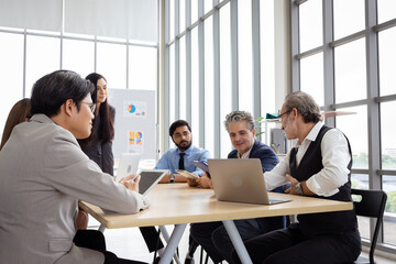 Group of multiethnic businessmen