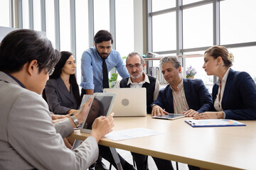 Group of multiethnic businessmen