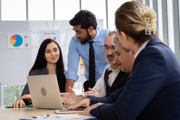 Group of multiethnic businessmen