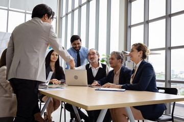 Group of multiethnic businessmen
