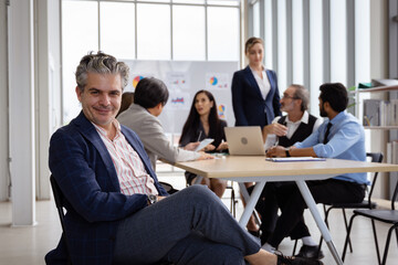 Group of multiethnic businessmen