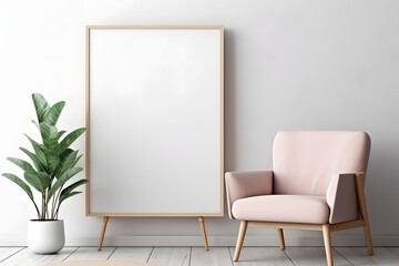 Elegant and Inviting Frame Highlight Frame Mockup, generative ai