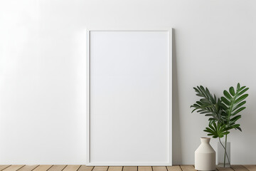Serene and Contemporary Ambiance Frame Mockup, generative ai