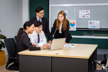 Group of multiethnic businessmen