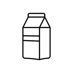 milk icon vector in line style