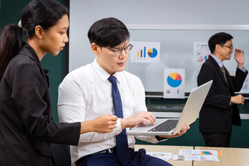 Group of multiethnic businessmen