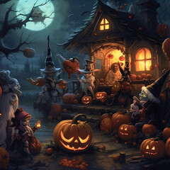 hallooween thene, anime style