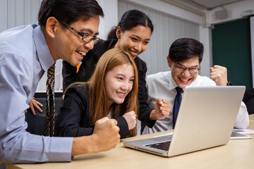 Group of multiethnic businessmen