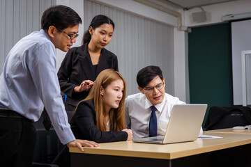 Group of multiethnic businessmen