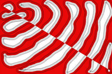 candy canes on a red background
