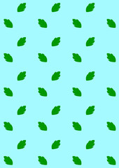 나뭇잎_패턴배경