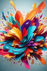 Transformed Colorful Abstracts Patterns and Background