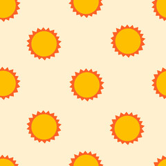 Sunshine seamless pattern