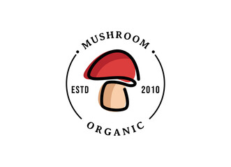 mushroom farm logo design, brand logo for mushroom product