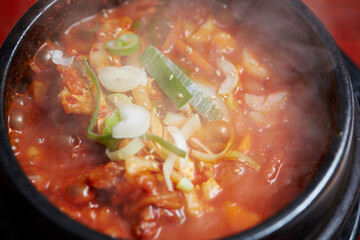 Braised Aged Kimchi and Mackerel