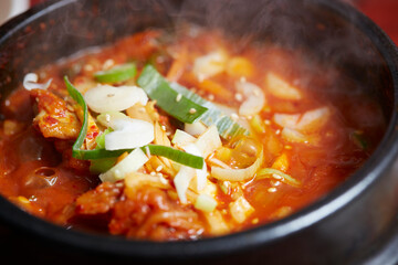Braised Aged Kimchi and Mackerel
