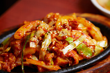 Korean spicy stir fried pork