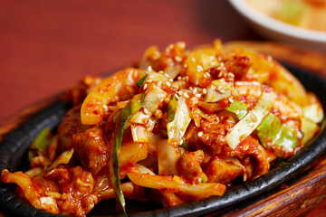 Korean spicy stir fried pork