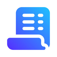 bill gradient fill icon