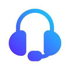 customer support gradient fill icon