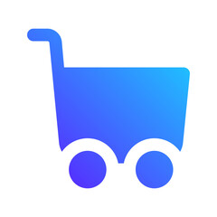 shopping carts gradient fill icon