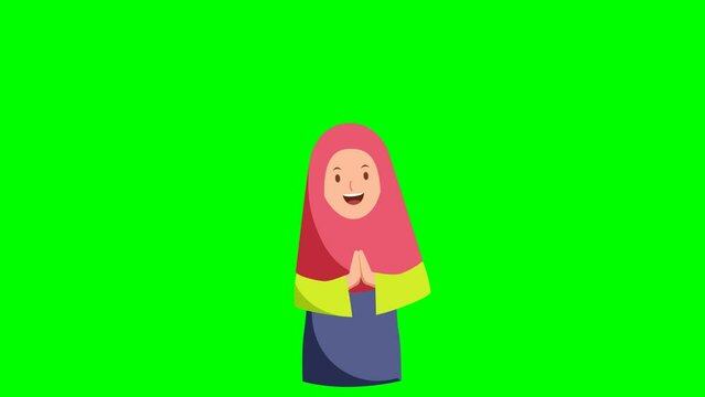 Woman Muslim in Ramadhan 4K