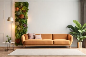 brown and white interior of a bedroom 
Created using generative AI tools