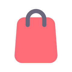 shopping bag flat icon