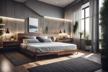 interior of a bedroom 
Created using generative AI tools