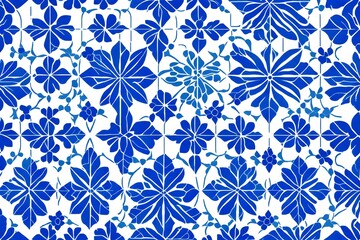 Fototapeta premium seamless pattern with flowers Created using generative AI tools