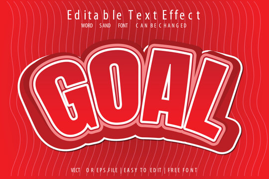 Free vector Goal text effect