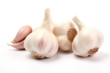 Obraz premium Garlic isolated on white background