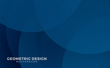 Abstract modern blue circle gradient with shadow geometric shape background