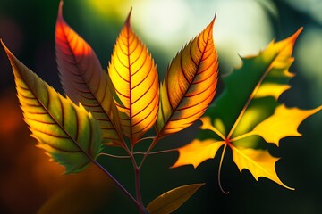 golden autumn leaves