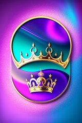 illustration of a background with crown