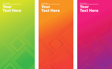 modern cover template design. set of colorful gradient vector illustrations. background for flyer, social media post, mobile app