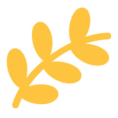 Illustration of yellow leaves png for plants, tree, nature, garden, forest, sticker, logo, icon, earth, environment, print, cute patches, shirt print, forest, brooch, autumn vibe, blossom